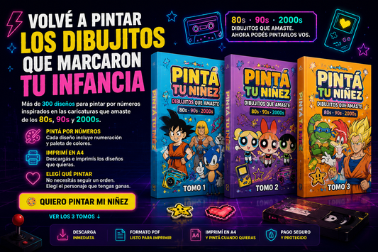 Pintá tu Niñez — Colección Completa (Tomo 1 + Tomo 2 + Tomo 3)